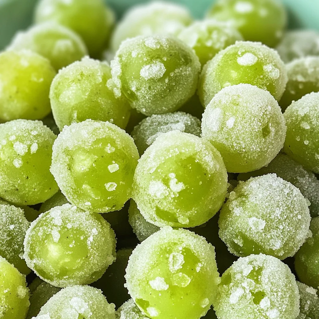 3-Ingredient Frozen Candied Grapes