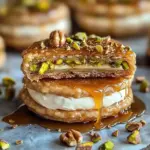 Baklava Cream Sandwich Cookies - Sweet and Nutty Treats