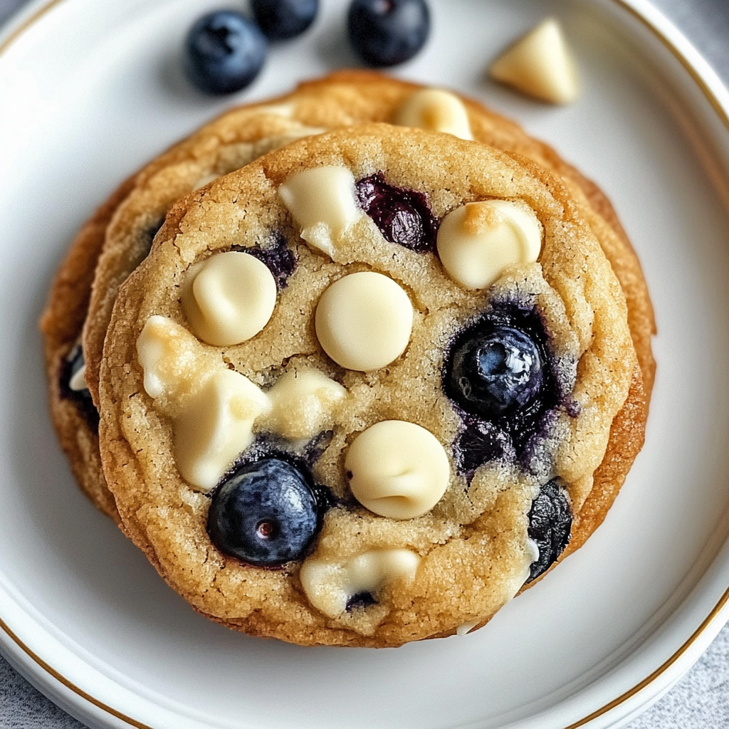 Blueberry White Chocolate Chip Cookies – The Best Soft & Chewy Recipe (2025)
