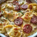 Classic Crockpot Pierogi Casserole with Kielbasa - loudasrecipes