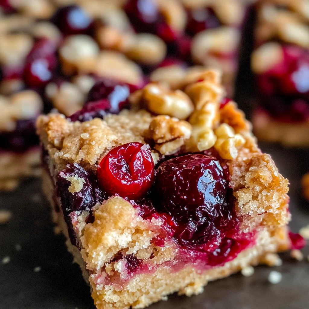 Cranberry Shortbread Bars