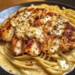 Creamy Cajun Chicken Spaghetti with Garlic Cheese Sauce