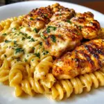 Creamy Cajun Garlic Butter Chicken with Parmesan Rotini