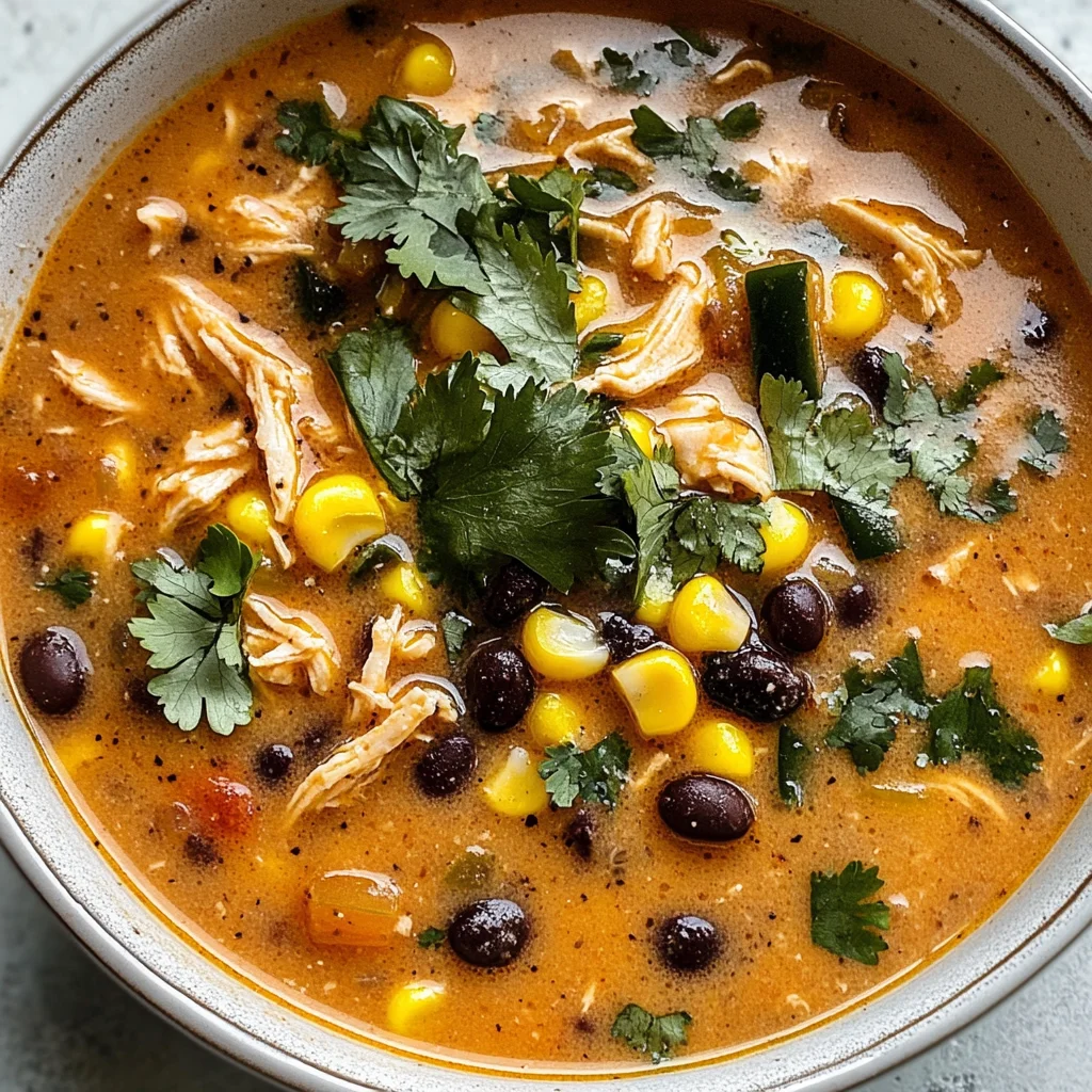 Easy Chicken, Poblano, and Black Bean Soup (Small Batch)