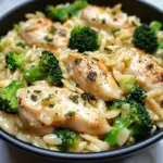 Easy Chicken and Broccoli Orzo