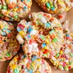 Fruity Pebble Marshmallow Cookies
