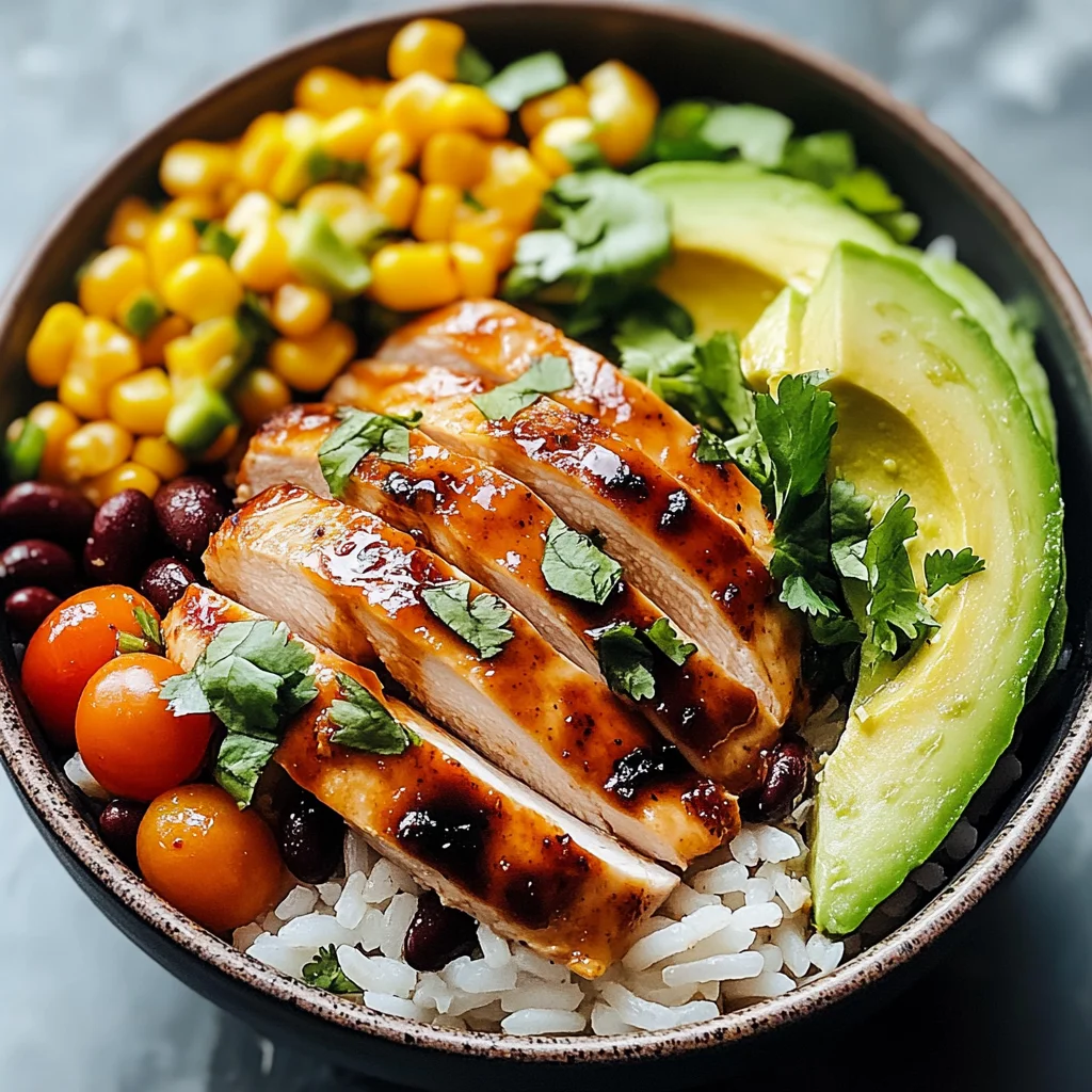 Honey Chipotle Chicken Rice Bowls