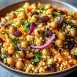 Moroccan-Spiced Chickpea and Carrot Couscous Salad
