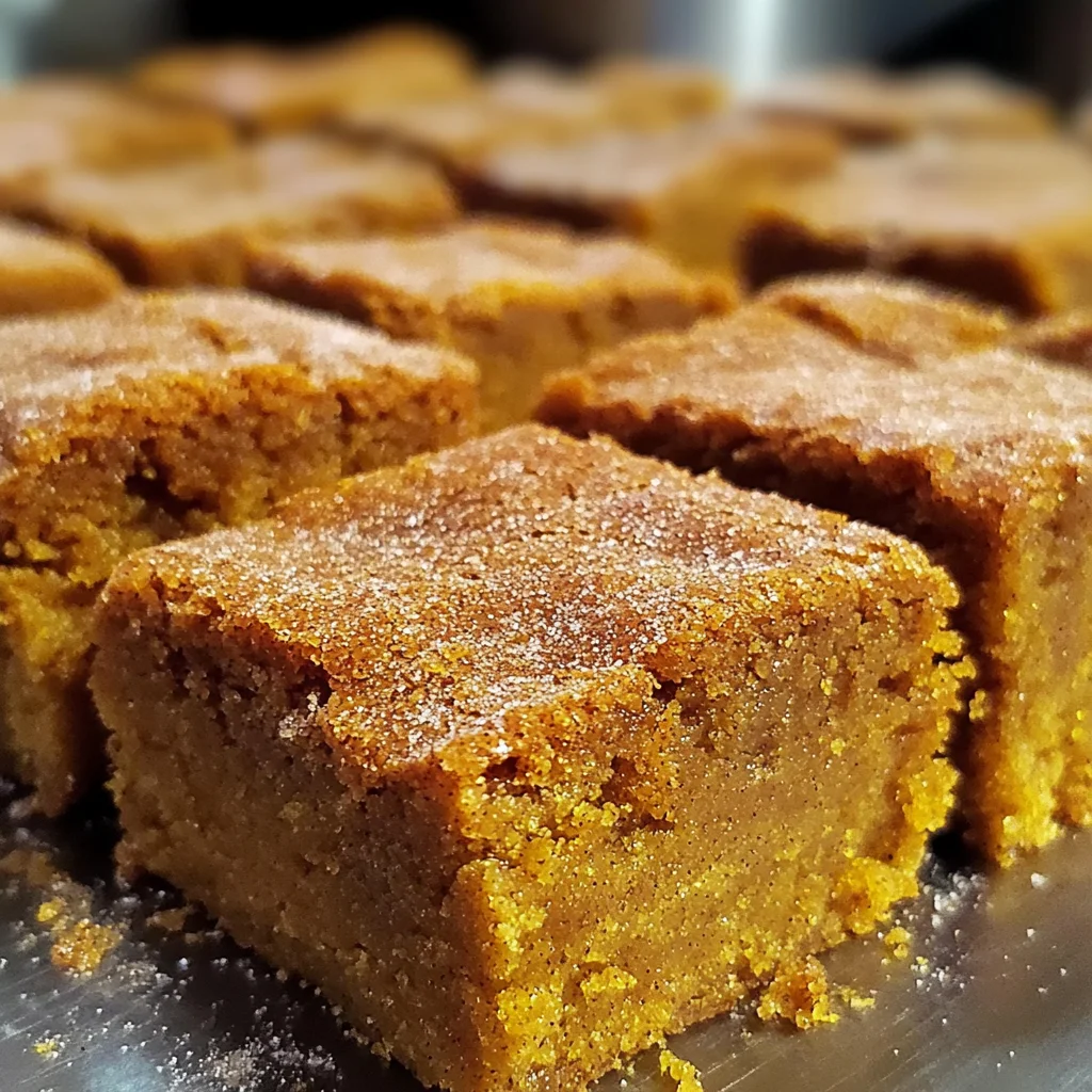 Pumpkin Snickerdoodle Blondies Recipe
