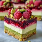 Raspberry Pistachio Mousse Cakes