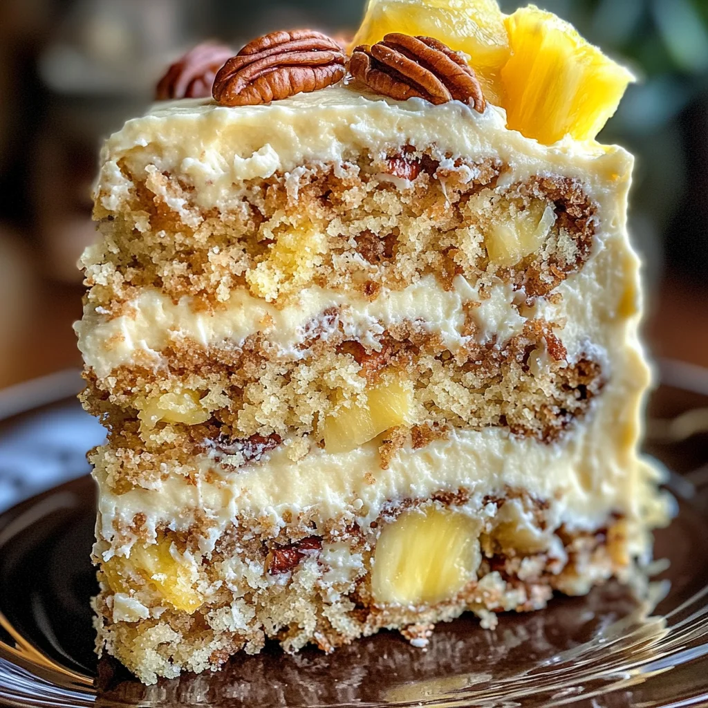 Southern Creamy Pineapple Pecan Cake: A Delightful Recipe!