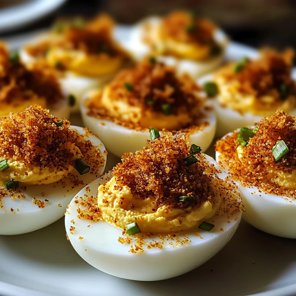 Spicy Bayou Deviled Eggs