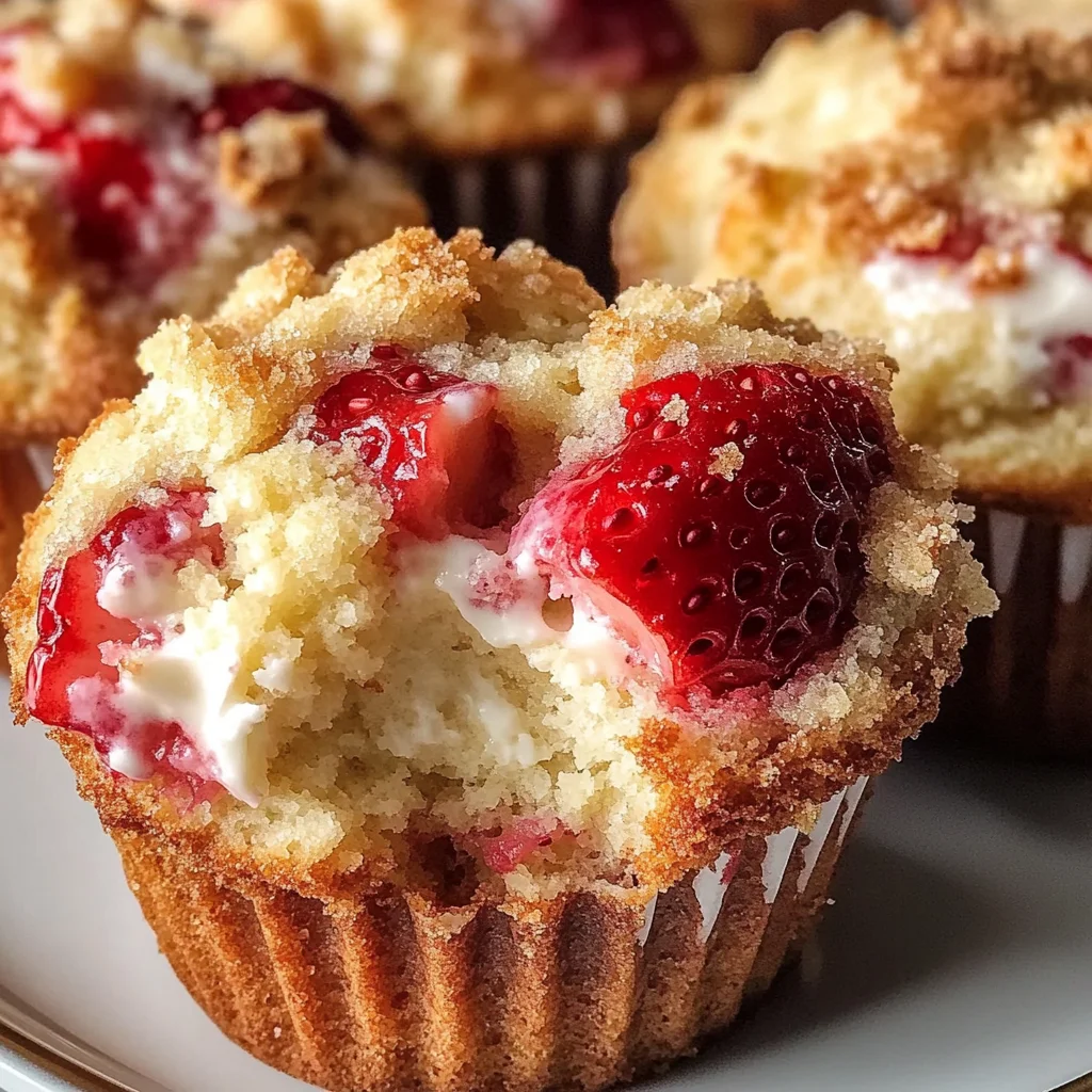 Strawberry Cream Cheese Muffins