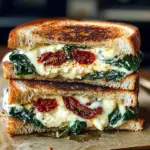 Sun Dried Tomato Spinach and Ricotta Grilled Cheese