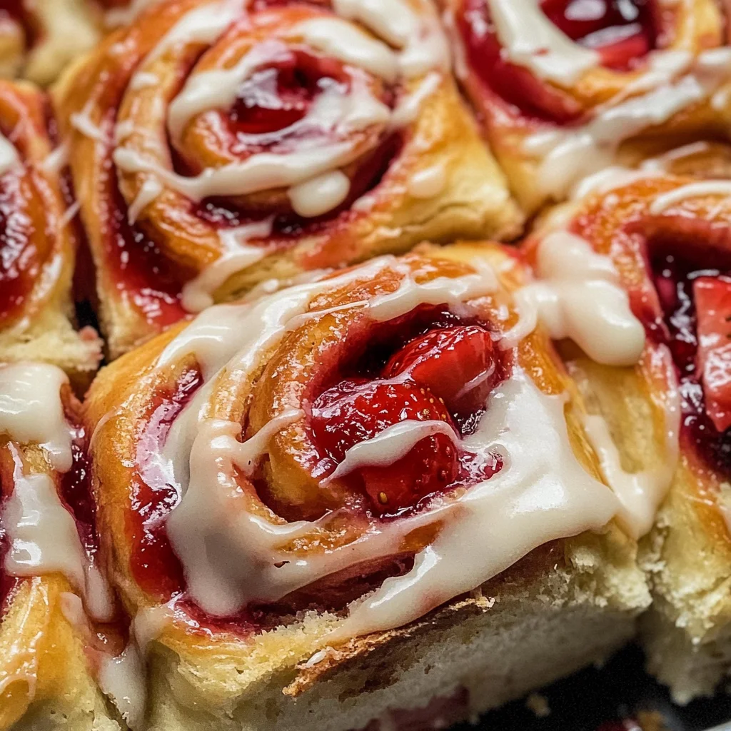 Vegan Strawberry Sweet Rolls