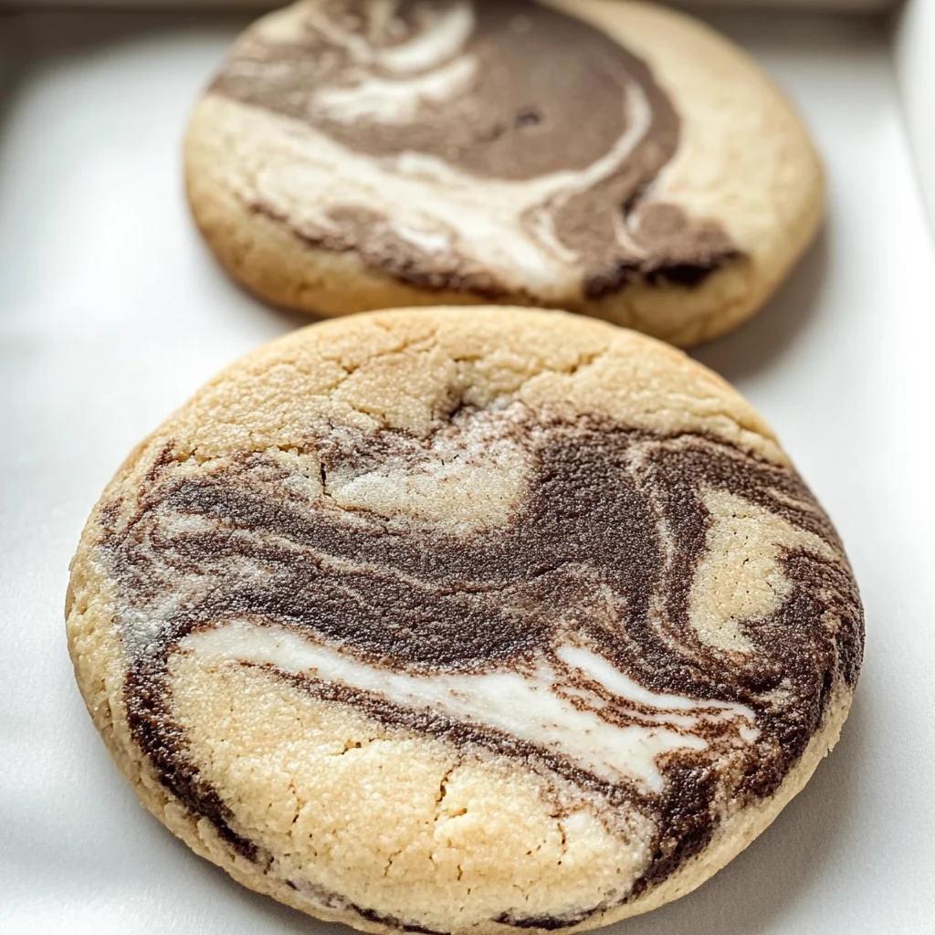 Vietnamese Coffee Marble Cookies