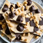 10 Minute Peanut Butter Chocolate Greek Yogurt Bark Recipe