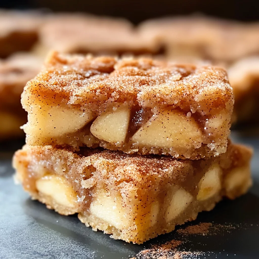 Apple Snickerdoodle Bars