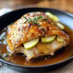 Apple and Brie Stuffed Chicken with Maple Dijon Glaze