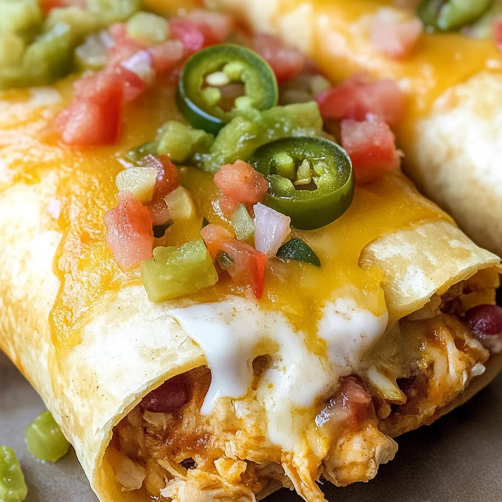 Baked Chicken Chimichanga