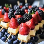 Berry Cheesecake Dessert Kabobs