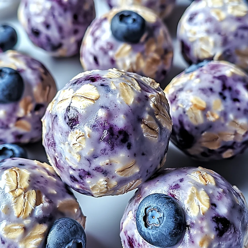 Blueberry Cheesecake Protein Bites