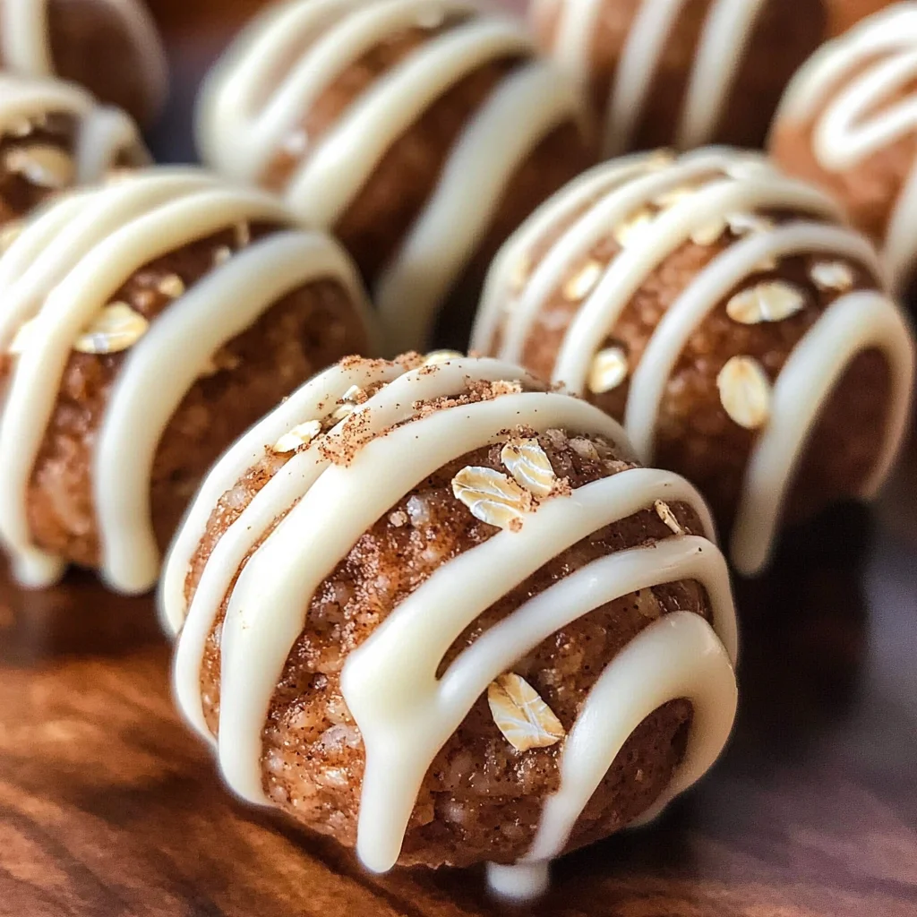 Cinnamon Roll Energy Bites