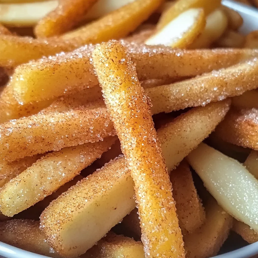 Cinnamon Sugar Apple Fries