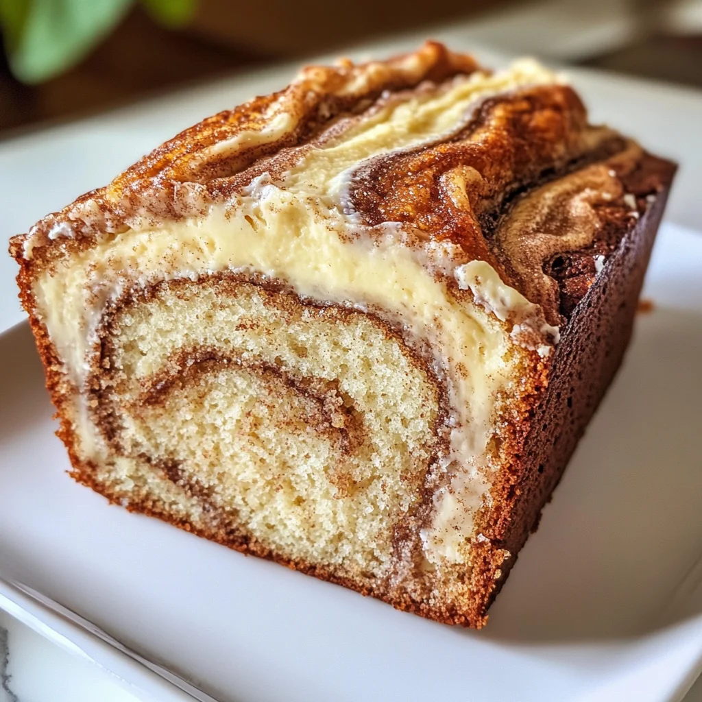 Cream Cheese Cinnamon Swirl Banana Bread