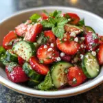 Cucumber Strawberry Salad