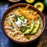 Flavorful Crockpot White Chicken Chili Soup