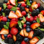 Fresh Berry Salad with Honey and Mint