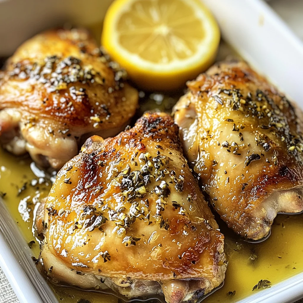 Greek Lemon Chicken Thighs