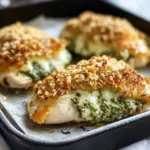 Healthy Pesto Stuffed Chicken Breast