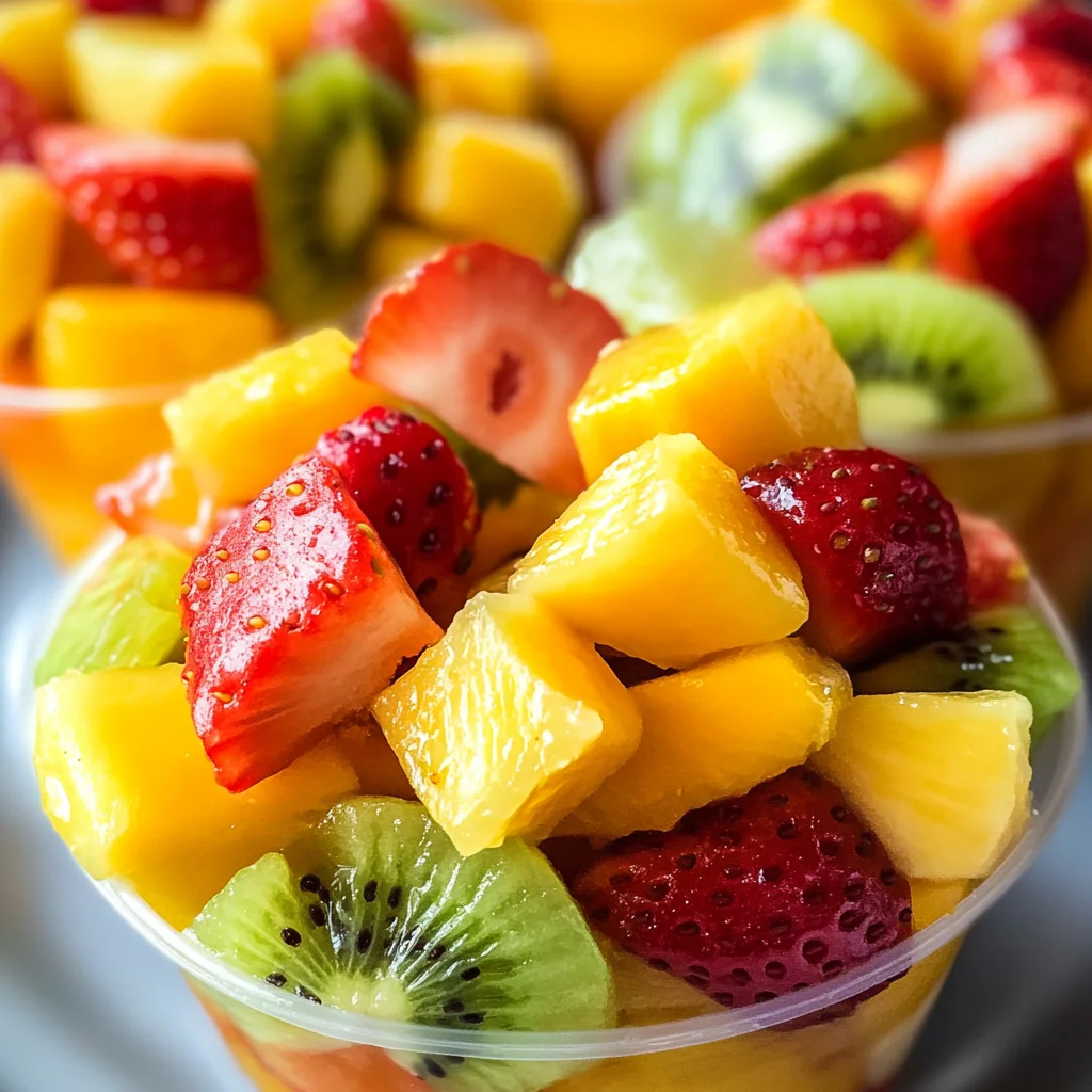 Homemade Tropical Fruit Cups