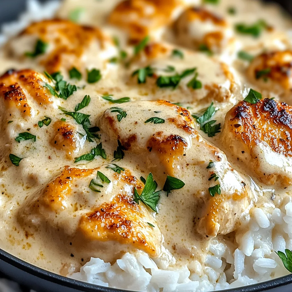 How to Make Creamy Smothered Chicken and Rice – Easy Dinner Idea