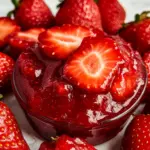 Quick Strawberry Sauce with Fresh Strawberries