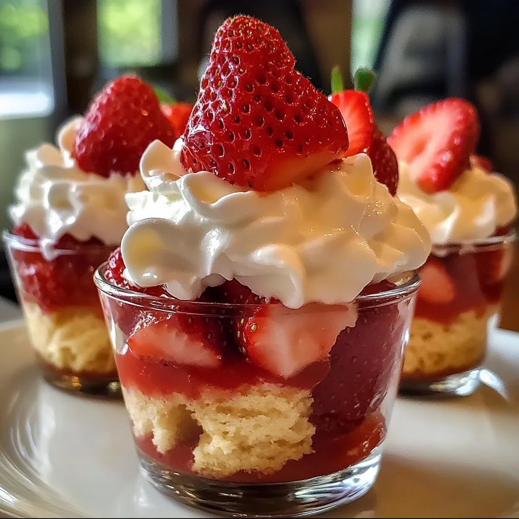 Quick Strawberry Shortcake Cups