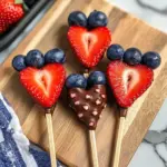 Quick Valentine and Day Fruit Skewers