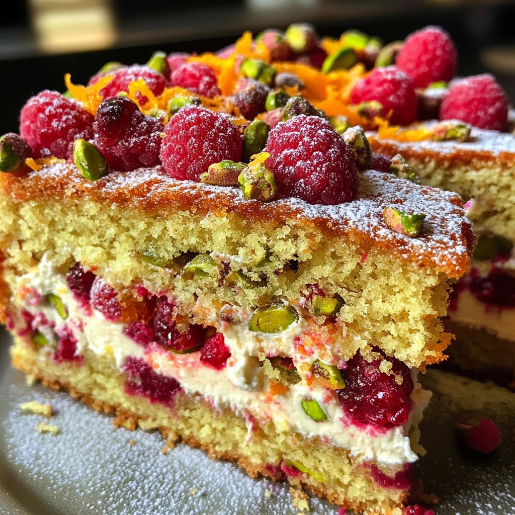 Raspberry Orange Pistachio Ricotta Cake: A Flavor Delight