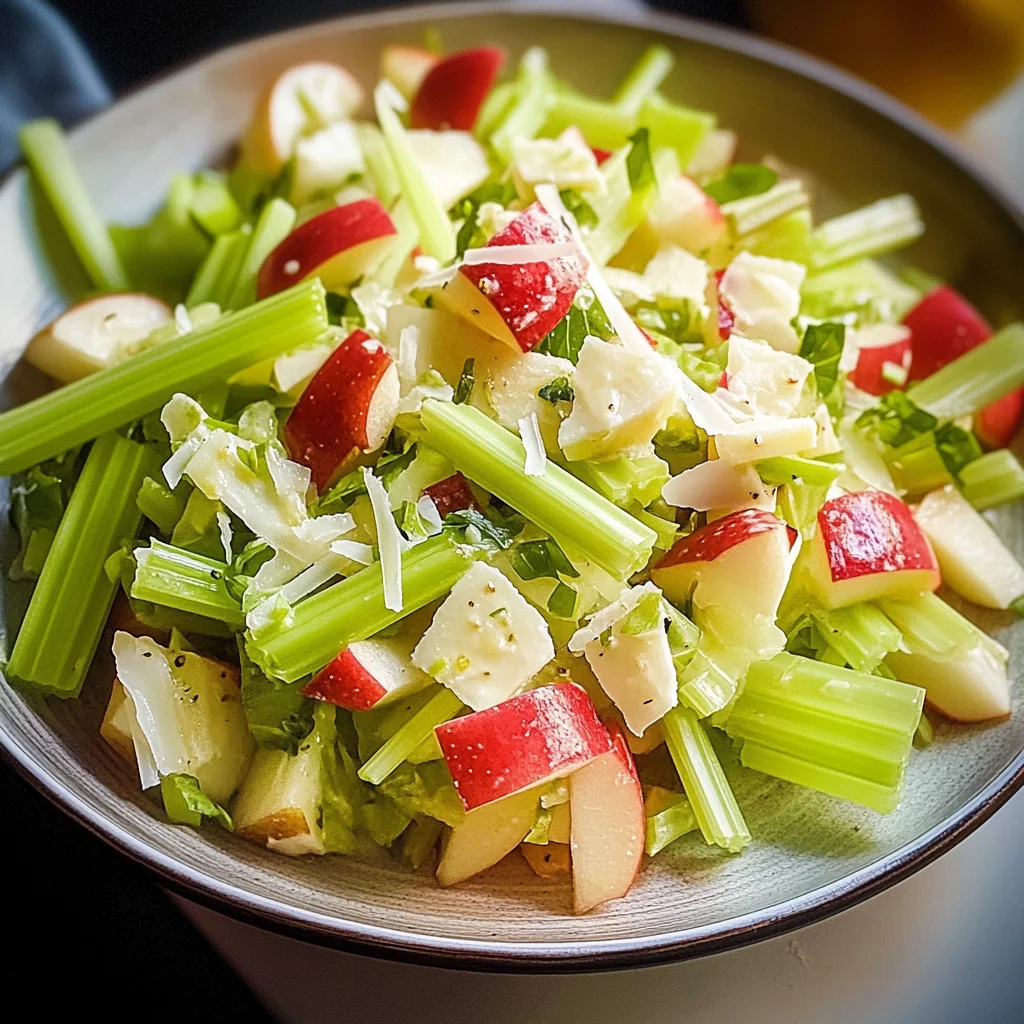 Simple Celery Apple Salad With Lemon Dressing Recipe