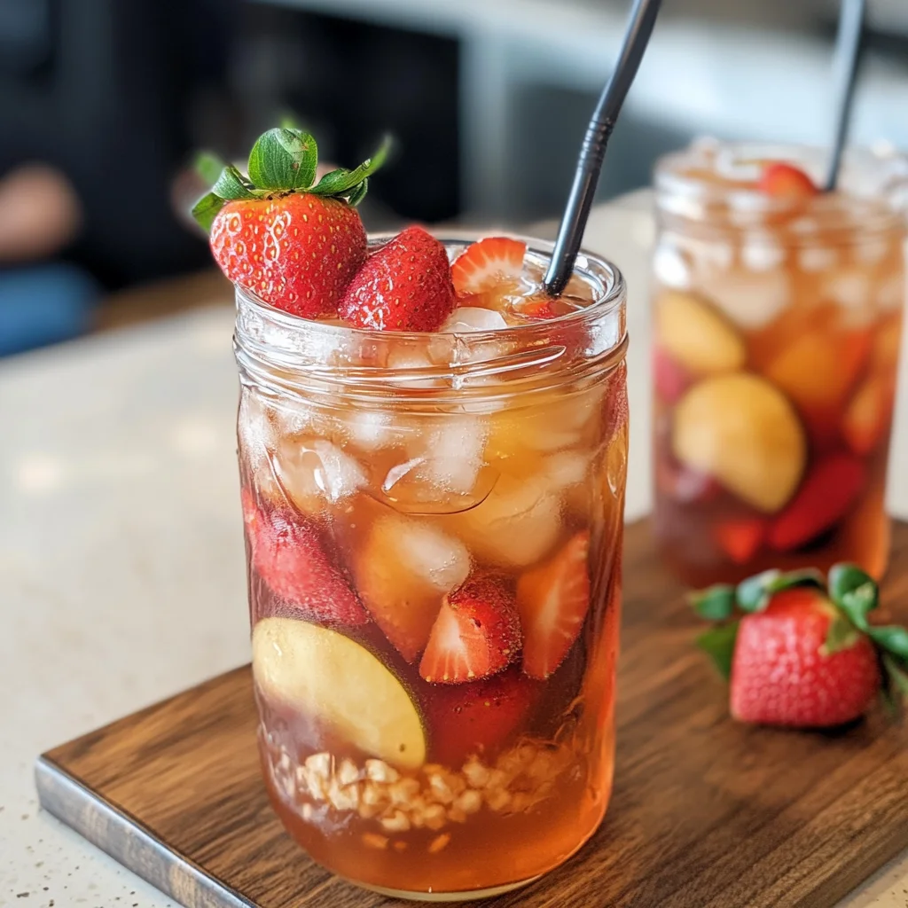 Southern Strawberry Sweet Iced Tea
