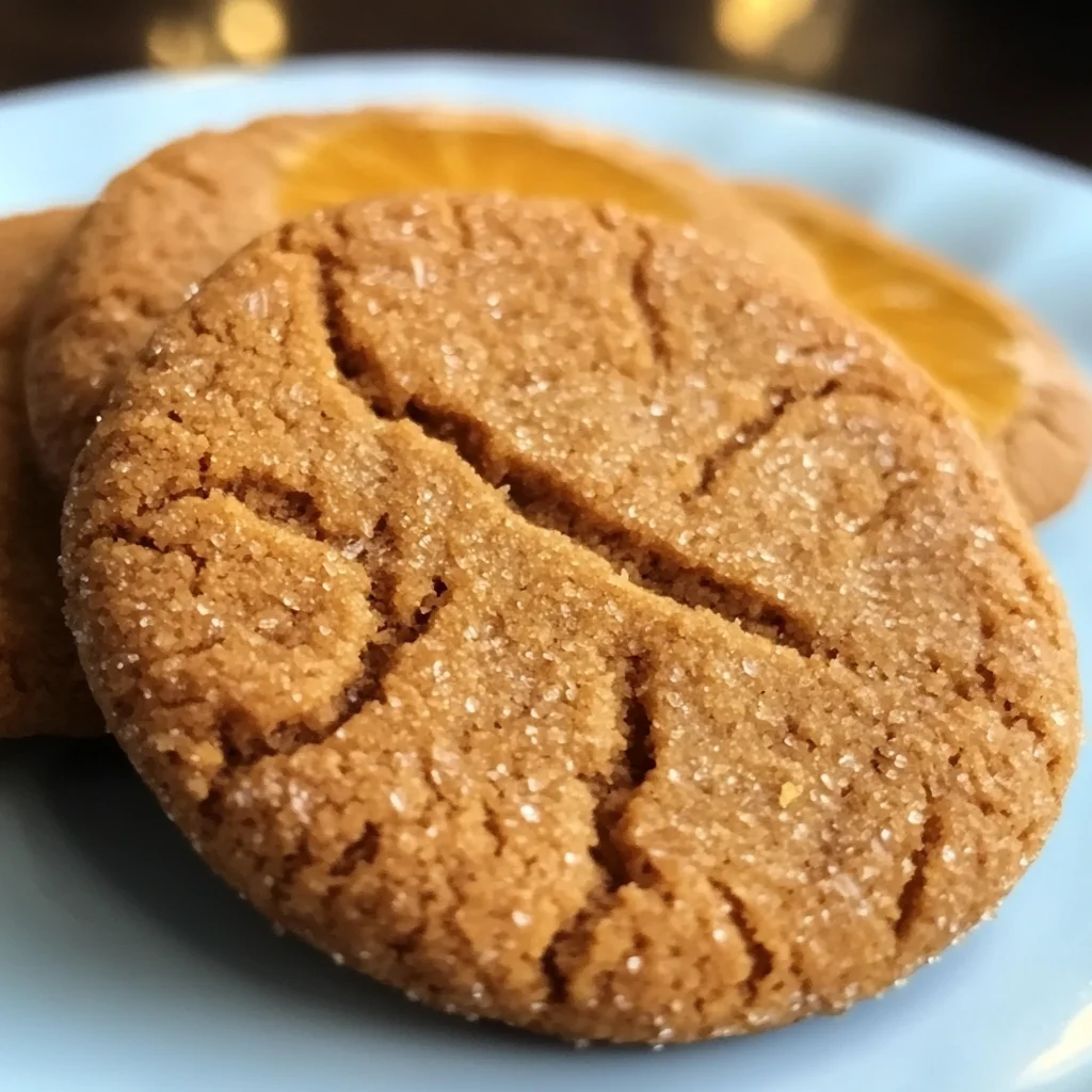 Spicy Orange Ginger Cookies