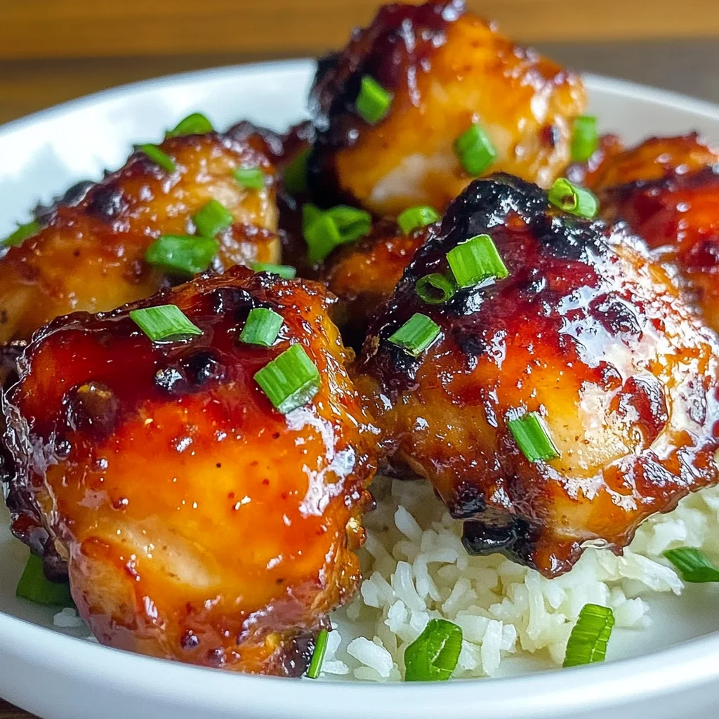 Sticky Sweet Chili Chicken Thighs in Air Fryer