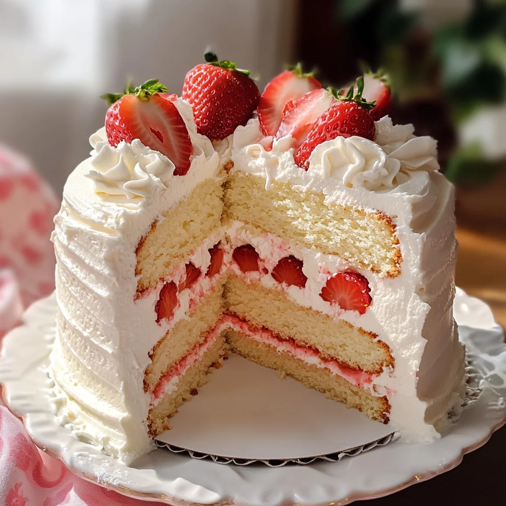 Strawberry Chiffon Cake