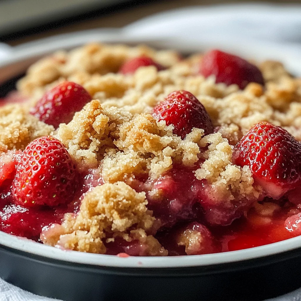 Strawberry Crumble