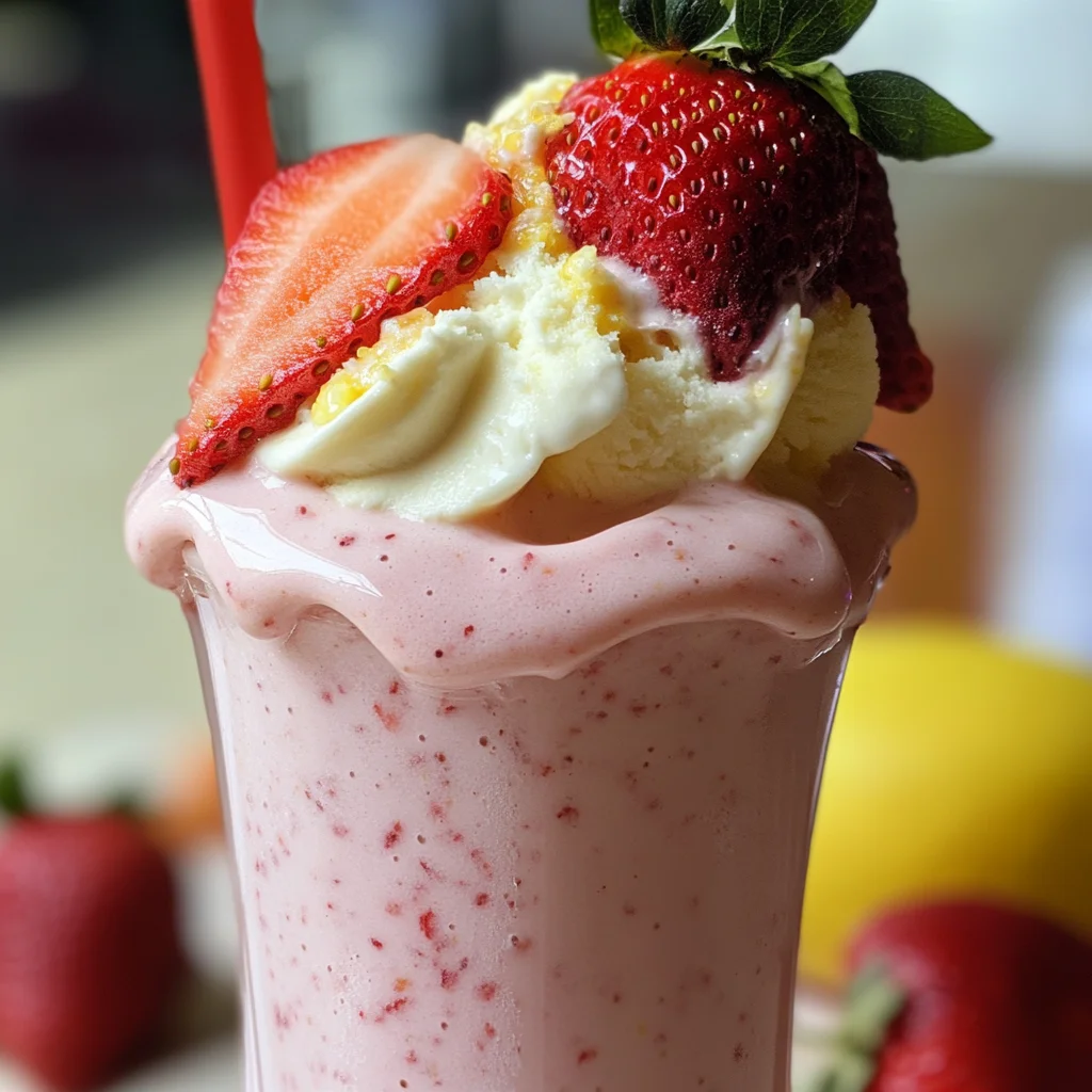 Strawberry Frosted Lemonade.