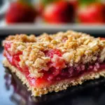Strawberry Oatmeal Crumble Bars