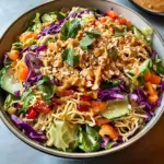 Thai Crunch Salad CPK Copycat (with peanut ginger sauce) Recipe