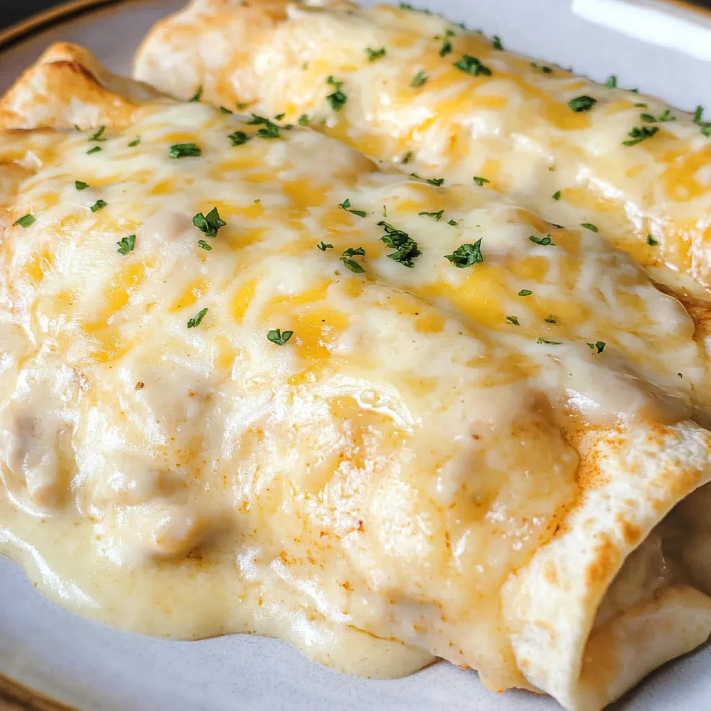 White Chicken Enchiladas